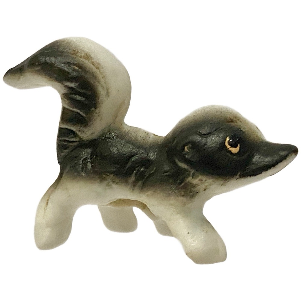Vintage Miniature Skunk Figurine Animal